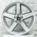 RIN 22X9 5-127 R1 SPORT C5118 SILVER MACHINE FACE ET15 CB78.1